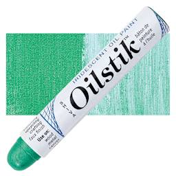 Shiva Oilstik Oil Paint - Iridescent Jade oilstik and swatch