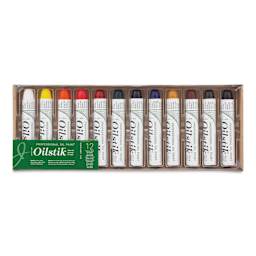 Shiva Oilstik Oil Paint - Set of 12, Professional Set, 37 ml