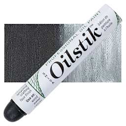 Shiva Oilstik Oil Paint - Ivory Black oilstik and swatch