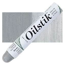 Shiva Oilstik Oil Paint - Pewter Gray oilstik and swatch