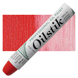 Shiva Oilstik Oil Paint - Naphthol Red oilstik and swatch