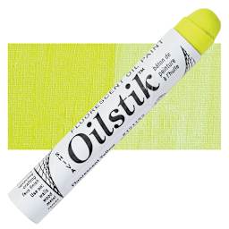 Shiva Oilstik Oil Paint - Fluorescent Yellow oilstik and swatch