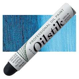Shiva Oilstik Oil Paint - Teal oilstik and swatch