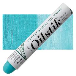 Shiva Oilstik Oil Paint - Turquoise oilstik and swatch