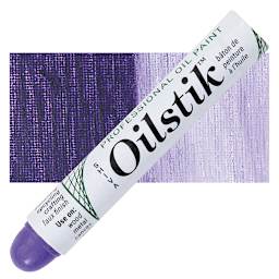 Shiva Oilstik Oil Paint - Dioxazine Purple oilstik and swatch