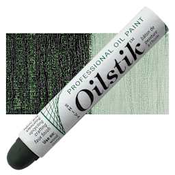 Shiva Oilstik Oil Paint - Sap Green oilstik and swatch