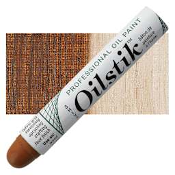 Shiva Oilstik Oil Paint - Asphaltum oilstik and swatch