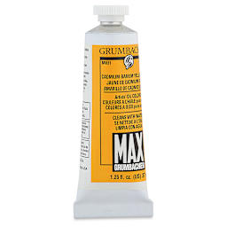 Grumbacher Max Artists' Water Miscible Oil Color -  Cadmium-Barium Yellow Deep, 37 ml tube