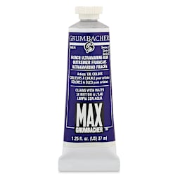 Grumbacher Max Artists' Water Miscible Oil Color - French Ultramarine Blue, 37 ml tube