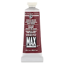Grumbacher Max Artists' Water Miscible Oil Color - Perylene Maroon (Anthraquinone), 37 ml tube