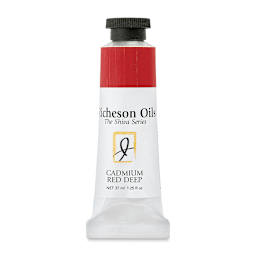 Shiva Signature Artist Oil Color - Cadmium Red Deep, 1.25 oz Tube