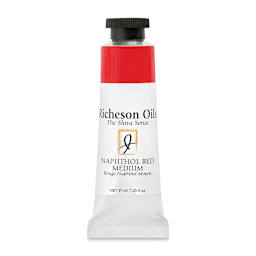 Shiva Signature Artist Oil Color - Naphthol Red Medium, 1.25 oz Tube