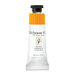 Shiva Signature Artist Oil Color - Shiva Orange, 1.25 oz Tube