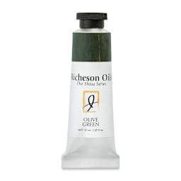 Shiva Signature Artist Oil Color - Olive Green, 1.25 oz Tube
