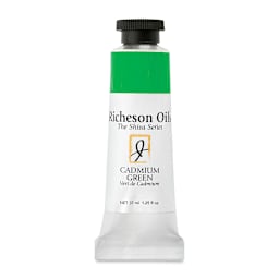 Shiva Signature Artist Oil Color - Cadmium Green, 37 ml tube