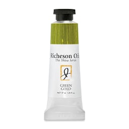 Shiva Signature Artist Oil Color - Green Gold, 1.25 oz Tube
