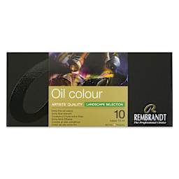Rembrandt Artists' Oils - Landscape Set, Set of 10, 15 ml tubes, front of package