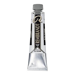 Rembrandt Artists' Oil Color - Titanium White (Safflower), 40 ml tube