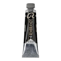 Rembrandt Artists' Oil Color - Ivory Black, 40 ml tube