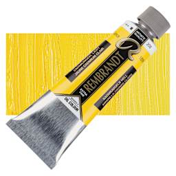 Rembrandt Artists' Oil Color - Cadmium Yellow Light, 150 ml tube and swatch