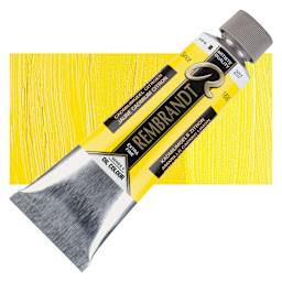 Rembrandt Artists' Oil Color - Cadmium Yellow Lemon, 150 ml tube and swatch