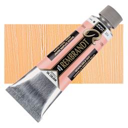 Rembrandt Artists' Oil Color - Naples Yellow Red, 150 ml tube and swatch