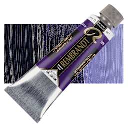 Rembrandt Artists' Oil Color - Ultramarine Violet, 150 ml tube and swatch