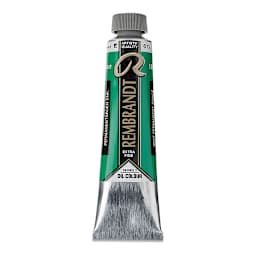 Rembrandt Artists' Oil Color - Permanent Green Deep, 40 ml tube