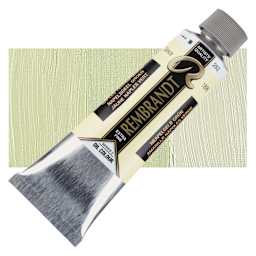 Rembrandt Artists' Oil Color - Naples Yellow Green, 150 ml tube and swatch