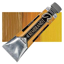 Rembrandt Artists' Oil Color - Aureoline, 40 ml tube and swatch