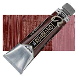 Rembrandt Artists' Oil Color - Caput Mortuum Violet, 40 ml tube and swatch