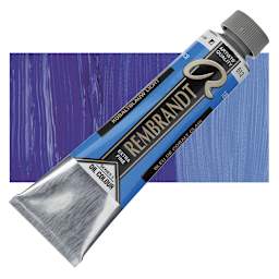 Rembrandt Artists' Oil Color - Cobalt Blue Light, 40 ml tube and swatch