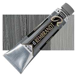 Rembrandt Artists' Oil Color - Cold Gray, 40 ml tube and swatch