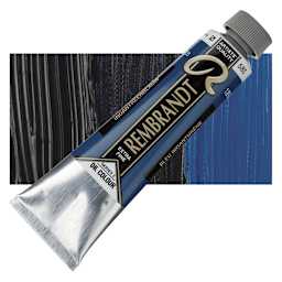 Rembrandt Artists' Oil Color - Indanthrene Blue, 40 ml tube and swatch