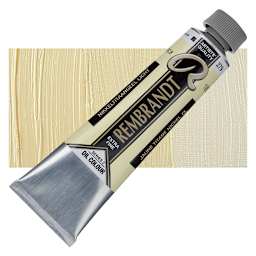 Rembrandt Artists' Oil Color - Nickel Titanium Yellow Light, 40 ml tube and swatch