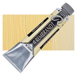 Rembrandt Artists' Oil Color - Naples Yellow Light, 40 ml tube and swatch
