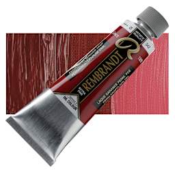 Rembrandt Artists' Oil Color - Permanent Madder Deep, 150 ml tube and swatch