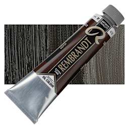 Rembrandt Artists' Oil Color - Sepia, 40 ml tube and swatch