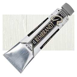 Rembrandt Artists' Oil Color - Titanium White (Linseed), 40 ml tube and swatch