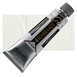 Rembrandt Artists' Oil Color - Titanium White (Linseed), 150 ml tube and swatch