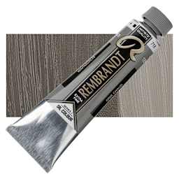 Rembrandt Artists' Oil Color - Warm Gray, 40 ml tube and swatch
