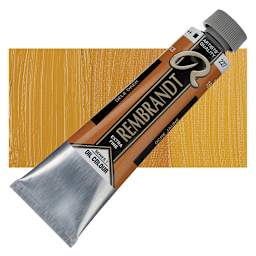 Rembrandt Artists' Oil Color - Yellow Ochre, 40 ml tube and swatch