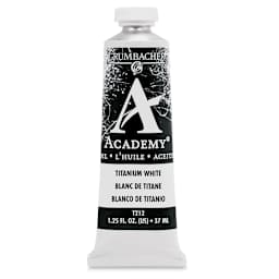 Grumbacher Academy Oil Color - Titanium White, 37 ml tube