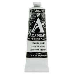 Grumbacher Academy Oil Color - Titanium White, 150 ml tube
