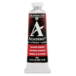 Grumbacher Academy Oil Color - Alizarin Crimson, 37 ml tube