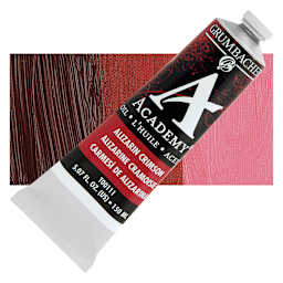 Grumbacher Academy Oil Color - Alizarin Crimson, 150 ml tube and swatch