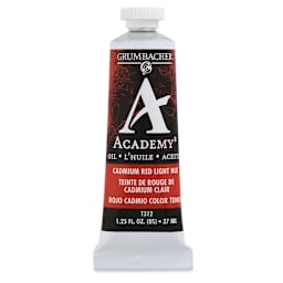 Grumbacher Academy Oil Color - Cadmium Red Light Hue, 37 ml tube