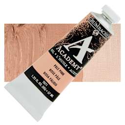 Grumbacher Academy Oil Color - Pale Pink, 37 ml tube and swatch