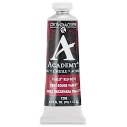 Grumbacher Academy Oil Color - Thalo Red Rose, 37 ml tube
