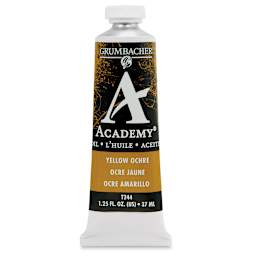 Grumbacher Academy Oil Color - Yellow Ochre, 37 ml tube